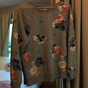 Grey Old Navy Floral Sweatshirt